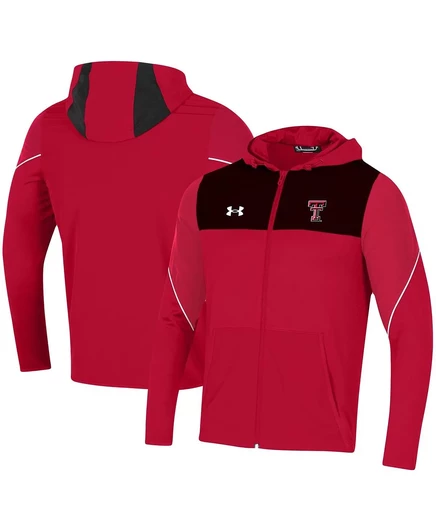 Мужское худи Under Armour Texas Tech Red Raiders 2021 на молнии, красное