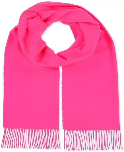 Женский однотонный шарф-шарф-кашне с витой бахромой FRAAS для женщин electric pink
