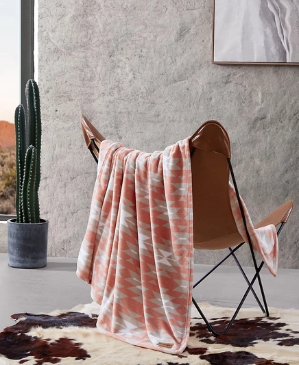 Плед Wrangler Navajo 178×127 см, терракотовый