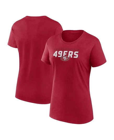 Женская футболка Logo Athletic San Francisco 49ers Lean, красная