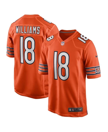 Мужская джерси Nike Caleb Williams Chicago Bears, оранжевая