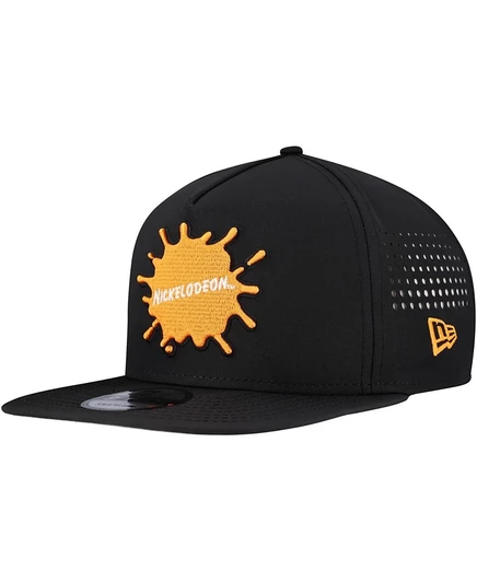 Мужская кепка New Era 9FIFTY Nickelodeon с перфорацией, черная
