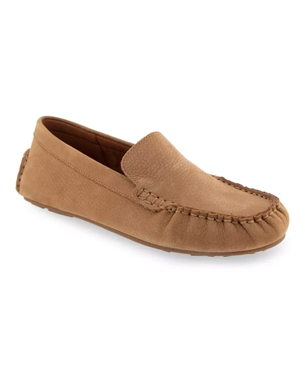  Женские мокасины Coby на плоской подошве camel pebbled nubuck