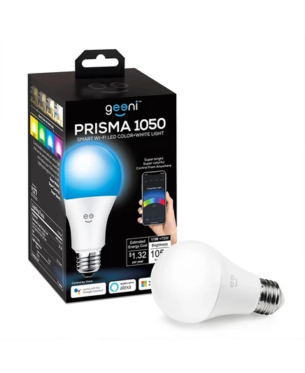 Лампочка Geeni PRISMA 1050 Wi‑Fi A21 1050 лм, многоцветная