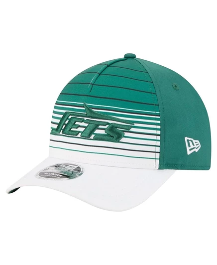 Мужская бело-зеленая кепка New York Jets Adventure Gradient 940 с регулируемой А-образной оправой M-Crown от New Era