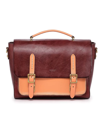 Женский портфель Old Trend Alder из натуральной кожи, коричневый