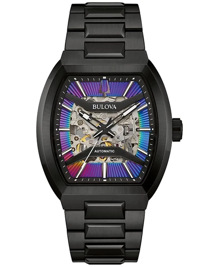 Мужские наручные часы Bulova Maquina автомат, 40 мм, черные