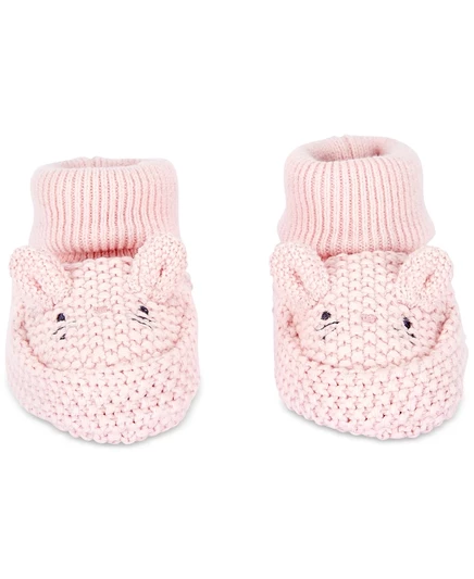 Детские вязаные пинетки Carter's из хлопка, розовые