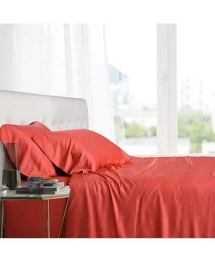 Постельный комплект Egyptian Linens Split King, 5 шт, оранжевый