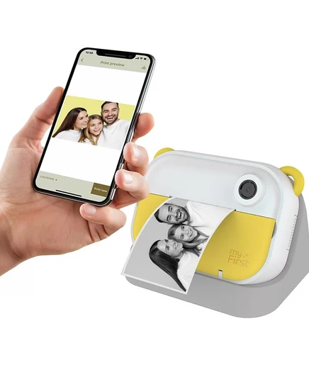myFirst Camera Insta Wi-fi, камера для мгновенной печати 4 в 1 и устройство для создания этикеток для детей, 12-мегапиксельные фотографии, видео 1080P, 32 ГБ microSD, для детей от 5 до 15 лет, желтый