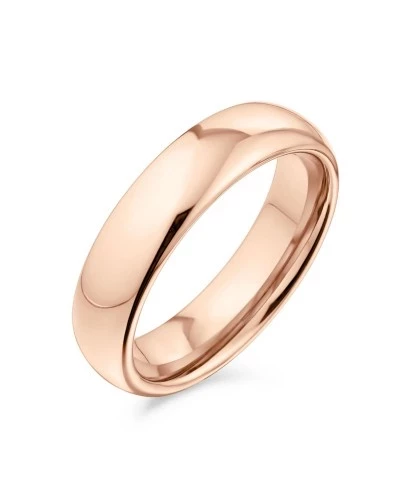 Мужское кольцо Bling Jewelry Dome из титана, 5 мм