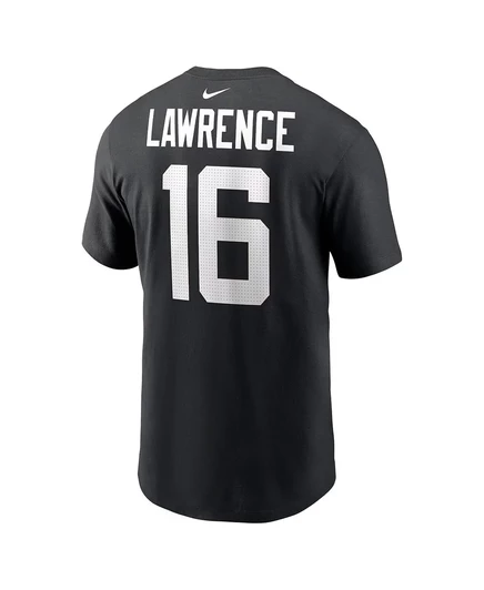 Мужская футболка Nike с именем и номером игрока Trevor Lawrence Jacksonville Jaguars от Nike black