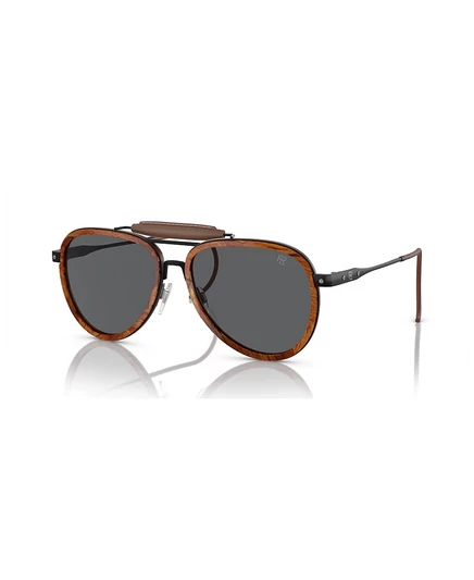 Мужские солнцезащитные очки ralph lauren the roadster rl7080q, коричневые