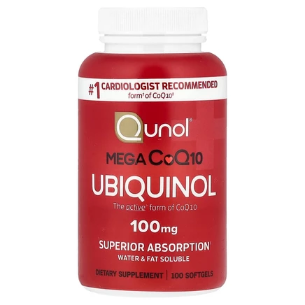 БАД Qunol Mega CoQ10 Ubiquinol, 100 мягких капсул