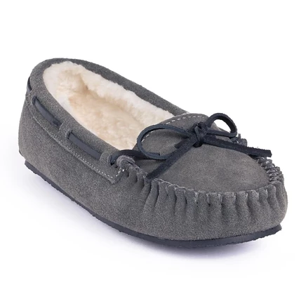 Женские тапочки Minnetonka Cally широкие, серые