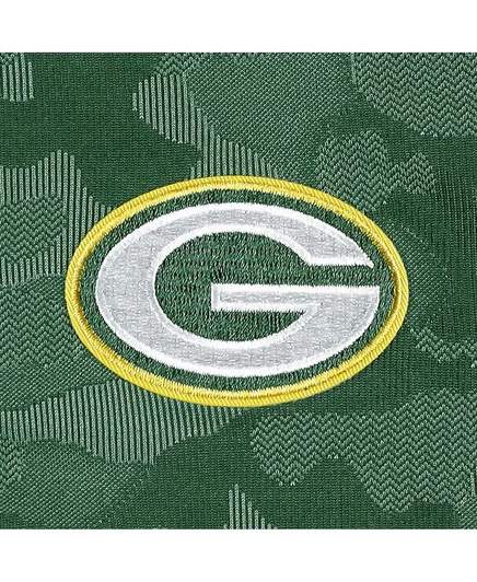 Мужская толстовка Antigua Green Green Bay Packers Brigade с застежкой-молнией на четверть дюйма green