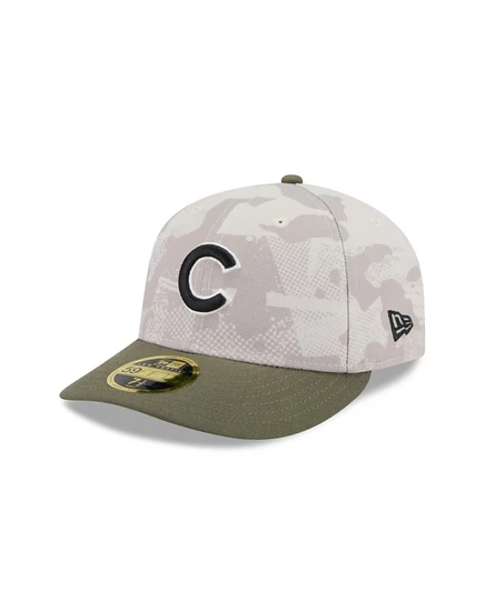 Мужская кепка New Era 59FIFTY Chicago Cubs, бежево-оливковая
