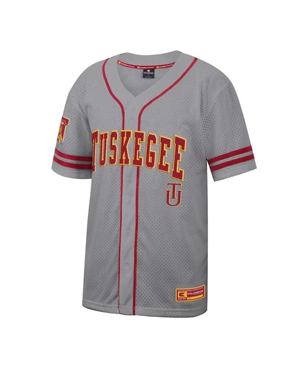 Мужская футболка Colosseum серого цвета Tuskegee Golden Tigers  gray