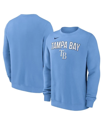 Мужская светло-голубая толстовка-пуловер Tampa Bay Rays от Nike