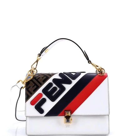Женская сумка Pre-Owned Fendi Kan I Medium, черная