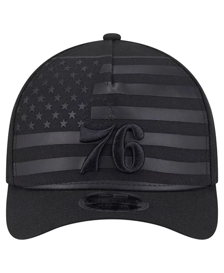 Мужская черная кепка с регулируемой длиной New Era А-образной формы black