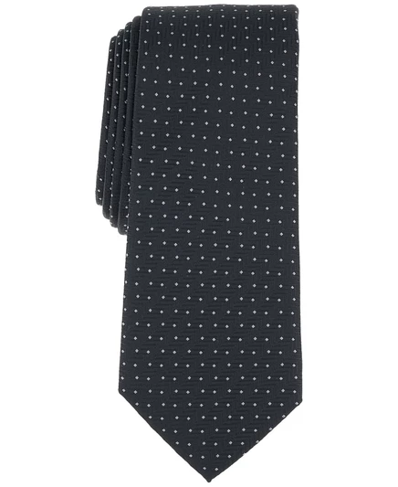 Мужской однотонный галстук Inari от Alfani, эксклюзивно в Macy's black