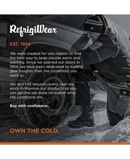 Мужские рабочие ботинки Ice Viking с водонепроницаемой изоляцией RefrigiWear, с композитным носком, противоскользящая защитная обувь для холодной погоды brown