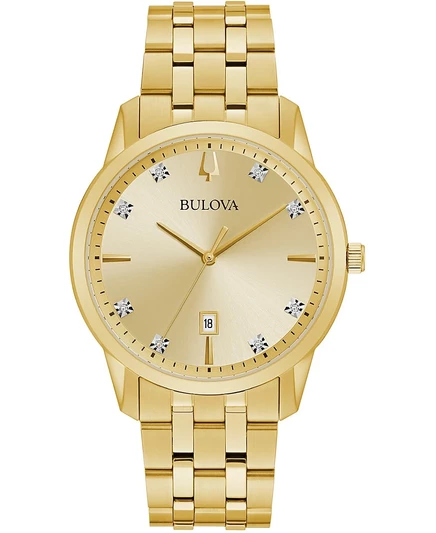 Мужские часы Bulova Sutton, золотистые, 40 мм