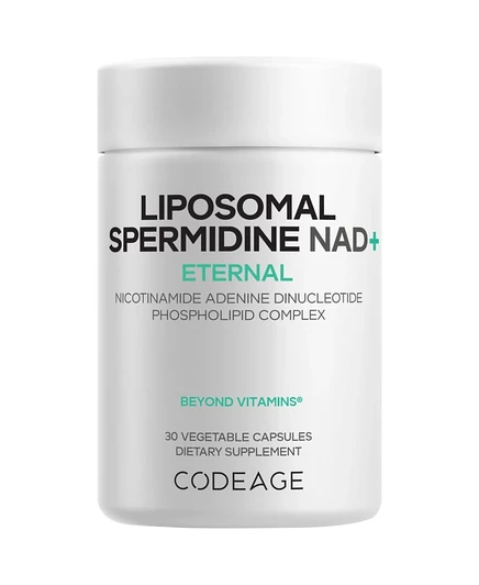 БАД Codeage Liposomal Spermidine NAD+ 30 капсул, белая