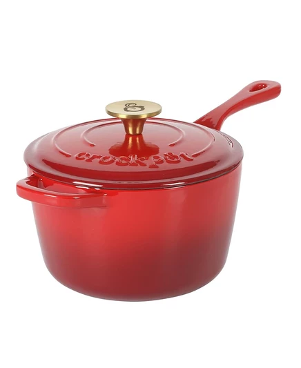 Чугунная кастрюля Crock-Pot 2,8 л эмал., градиент‑красная