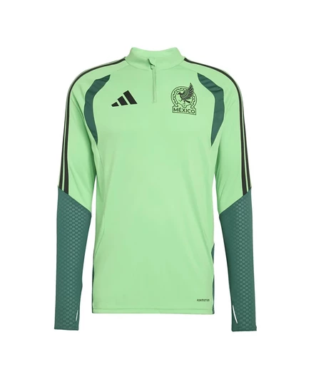 Мужская тренировочная футболка Adidas черного цвета для национальной сборной Мексики на Чемпионате мира 2026 года в Тиро, зеленая