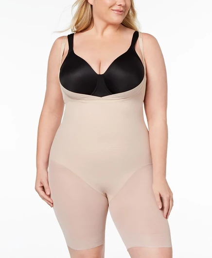 Женский сексуальный прозрачный костюм Miraclesuit Extra Firm Носите свой собственный бюстгальтер для похудения бедер 2781 коричневый/бежевый