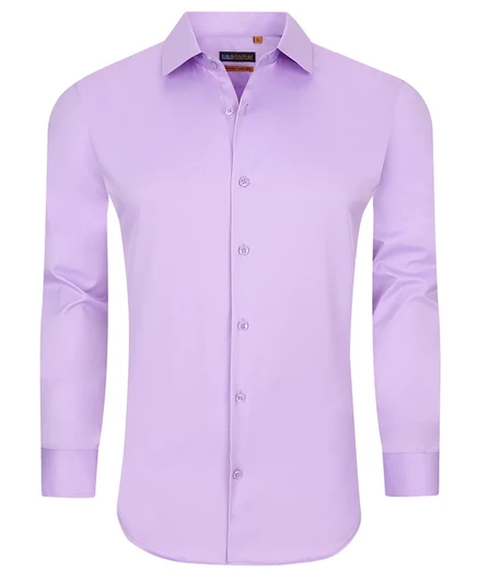 Мужская рубашка Suslo Couture Slim Fit, сиреневая