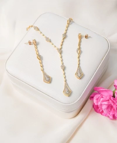 Комплект Wrapped In Love: колье и серьги из золота 14 карат