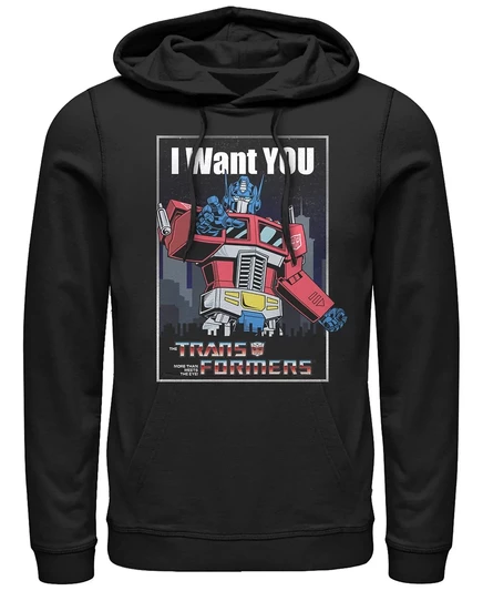 Мужское худи Fifth Sun Transformers I Want You, черное