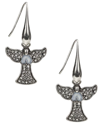 Серьги-подвески Patricia Nash Angel, серебристые