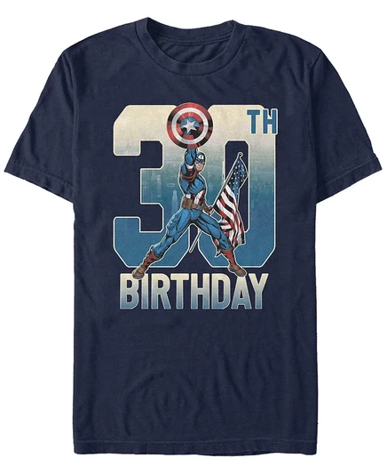 Мужская футболка Fifth Sun Marvel Captain America 30-летия, синяя