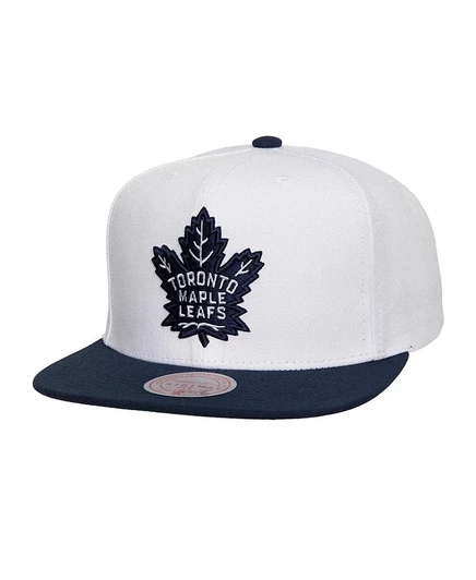 Мужская бейсболка Mitchell & Ness White Toronto Maple Leafs Core Team Ground 2.0 Snapback белого цвета