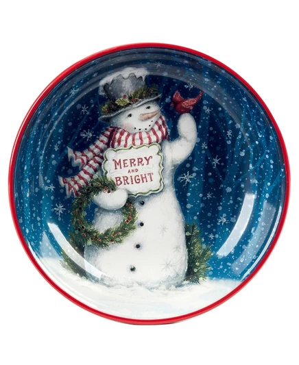 Миска Certified International Snowman, 3,8 л, разноцветная