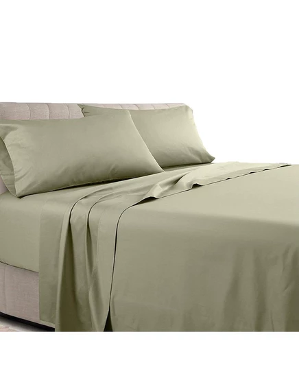 Комплект простыней Egyptian Linens сатин Cal-King, зелёный