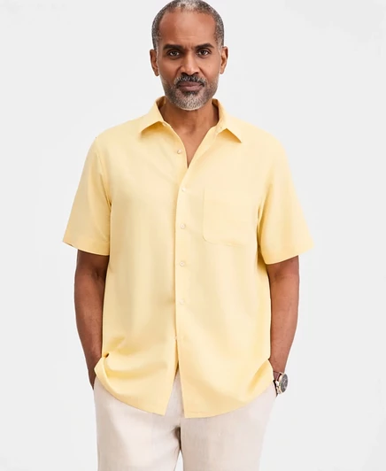  Мужская рубашка с фактурой, созданная для Macy's  gold