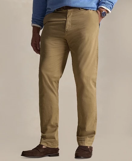 Мужские камуфляжные брюки-чино классического кроя от Polo Ralph Lauren Big & Tall коричневого/бежевого цвета