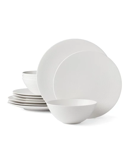 Набор посуды Lenox LX Collective 12 пр. на 4 персоны, белый