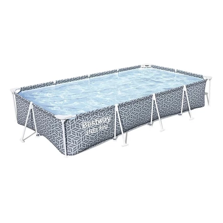 Открытый плавательный бассейн прямоугольной формы Bestway Steel Pro 12' x 6'7