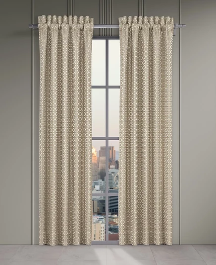 Шторы J.Queen New York Alaro 50 × 84 дюймов, золотистые