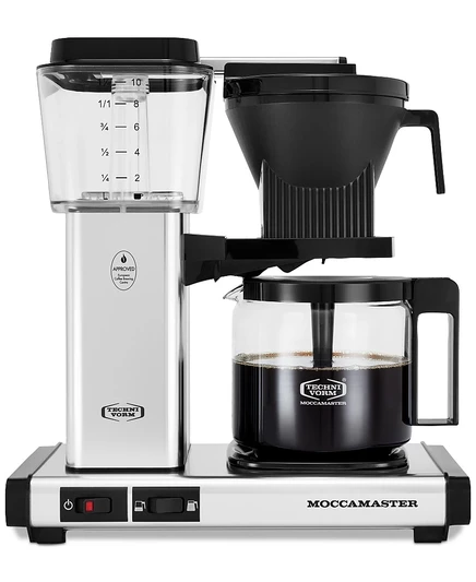 Кофеварка Moccamaster KBGV Select со стеклянной колбой, серебристая