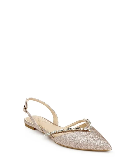 Женские балетки Jewel Badgley Mischka Camden, розовое золото