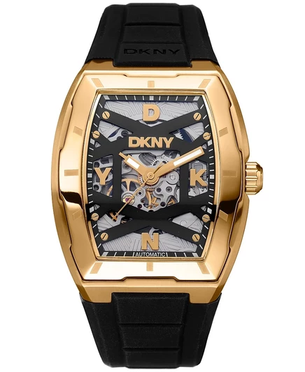 Мужские часы DKNY Urban Automatic 51 мм, силикон, черные