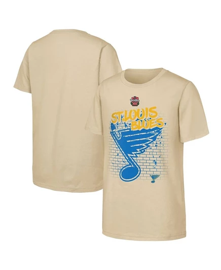 Детская футболка Outerstuff St. Louis Blues 2025, бежевая
