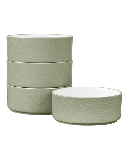 Набор мисок Noritake Colortex Stone Stax, 590 мл, зеленые